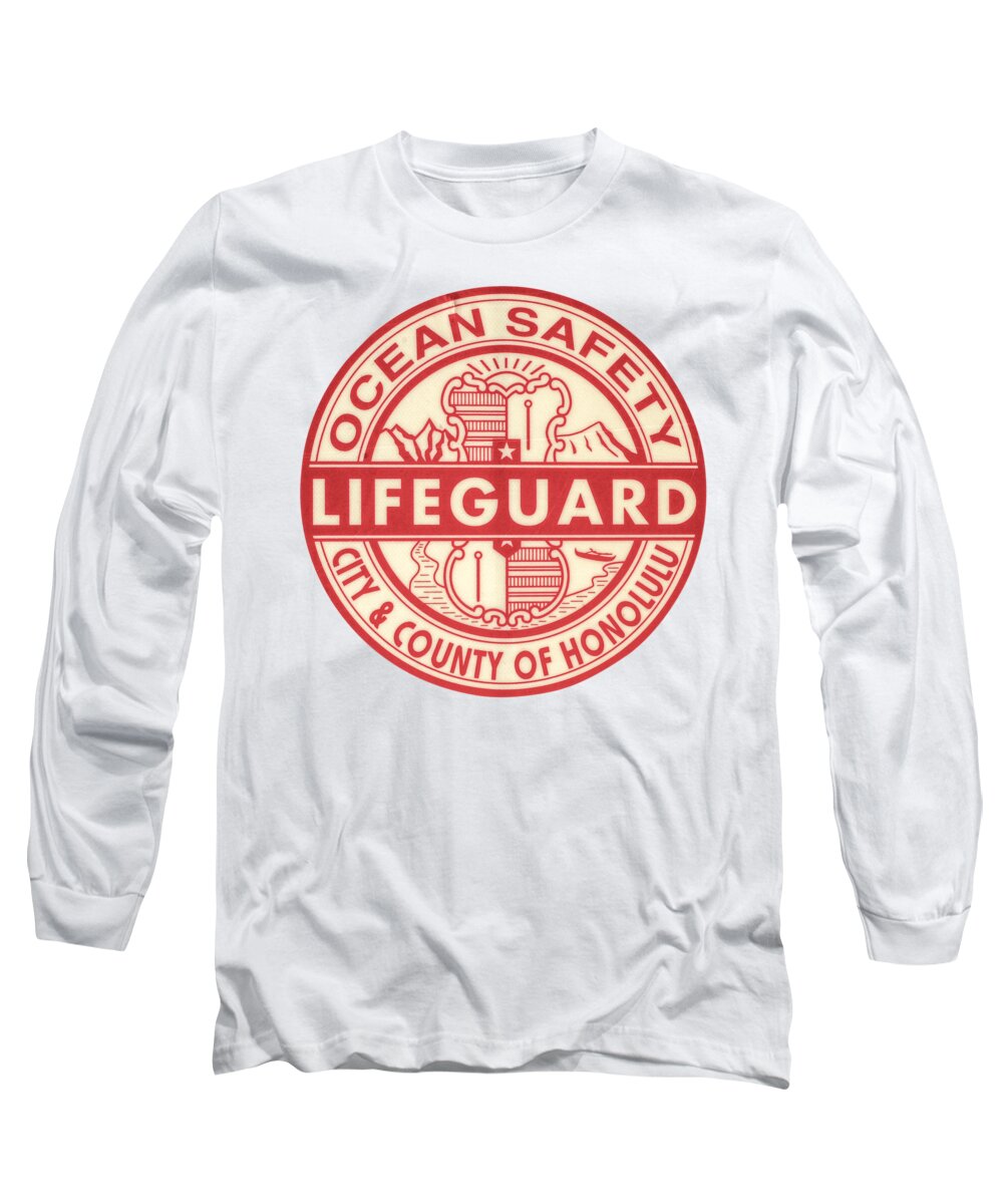 Bør Produktion Link Hawaii Lifeguard Logo Long Sleeve T-Shirt by Mr Doomits - Pixels