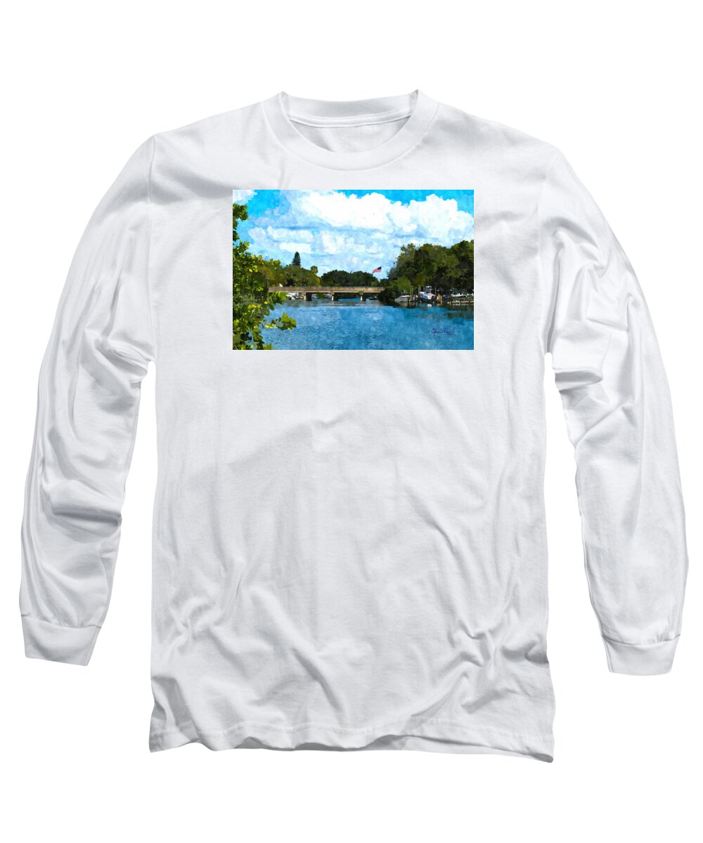 susan Molnar Long Sleeve T-Shirt featuring the photograph Hudsons Bayou by Susan Molnar