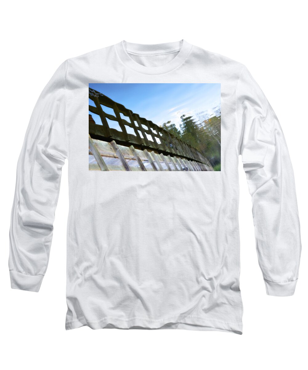 Abstract Landscape Long Sleeve T-Shirt featuring the photograph Illusions by Donna Blackhall
