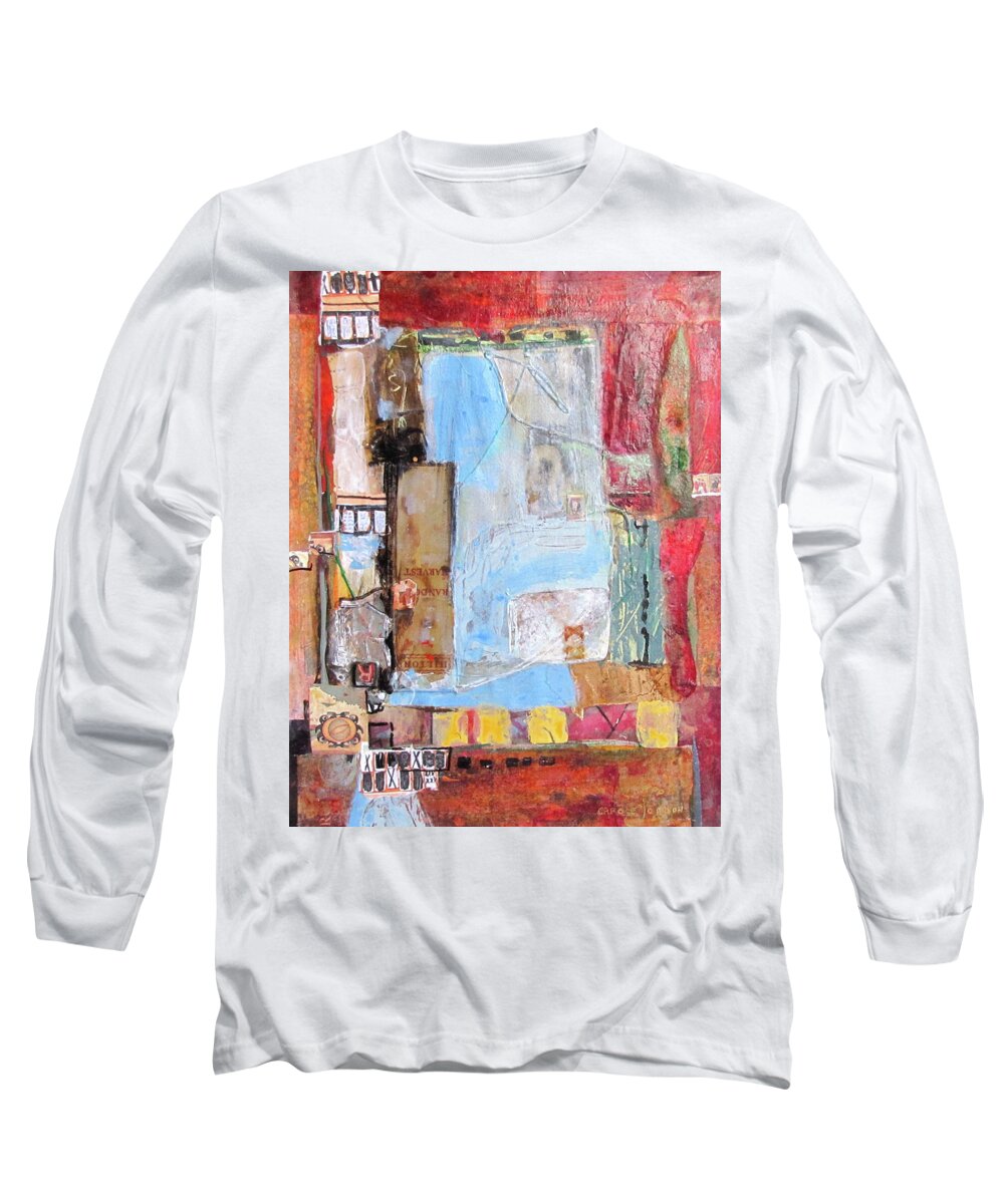 Contemporary Long Sleeve T-Shirt featuring the painting Imperialism by Carole Johnson