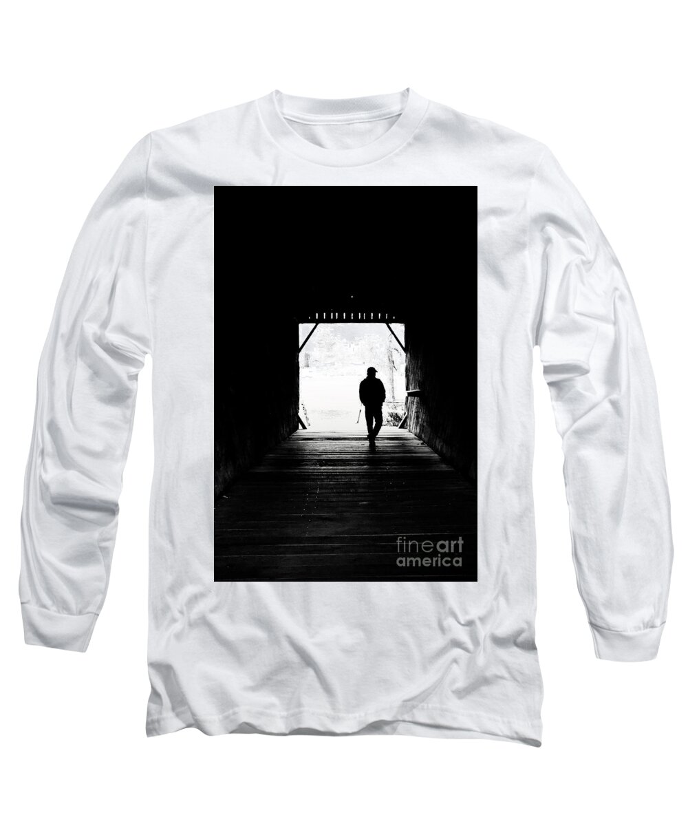 Into Long Sleeve T-Shirt featuring the photograph Into the Light by Rebecca Davis