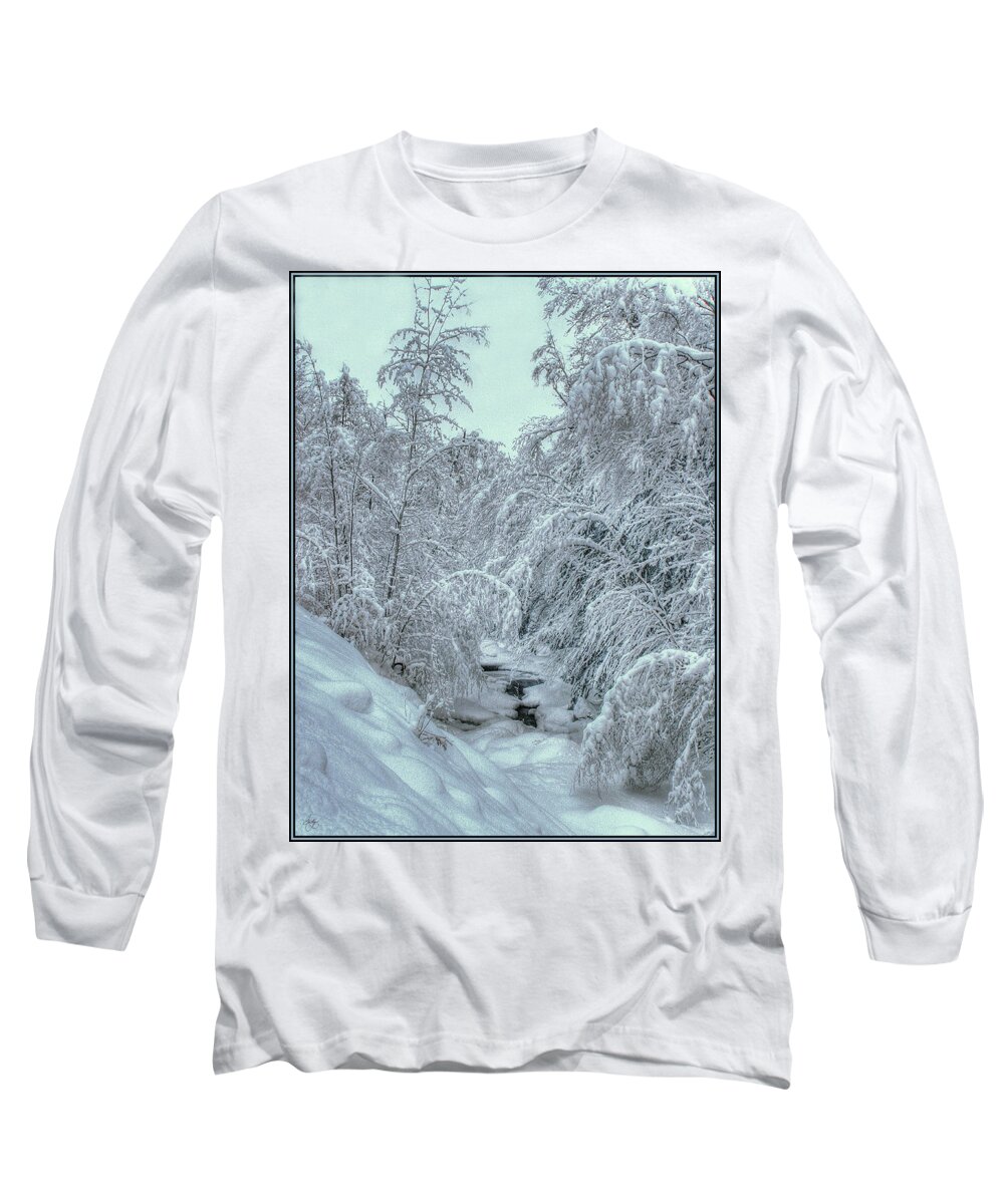 White Long Sleeve T-Shirt featuring the photograph Into White by Wayne King