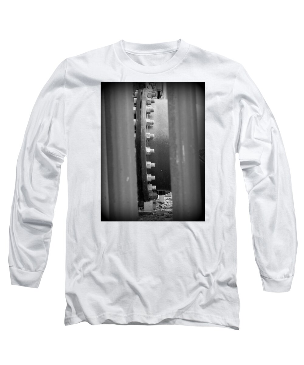 Screws Long Sleeve T-Shirt featuring the photograph Intustrial screws by Lukasz Ryszka