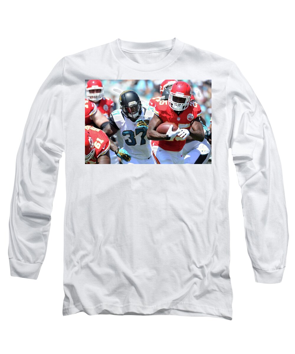 Kansas City Chiefs Long Sleeve T-Shirt featuring the digital art Kansas City Chiefs by Super Lovely
