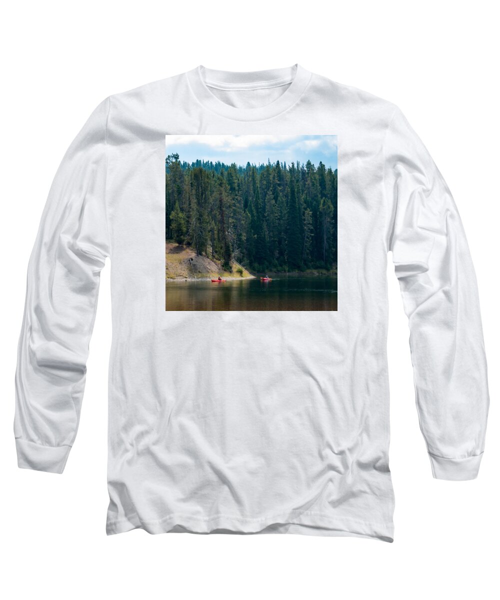 Kayak Long Sleeve T-Shirt featuring the photograph Kayakers by Cathy Donohoue