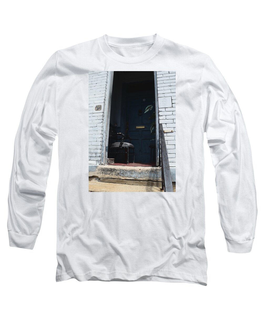 Doorway Long Sleeve T-Shirt featuring the photograph Lessons in Impertinence by Char Szabo-Perricelli