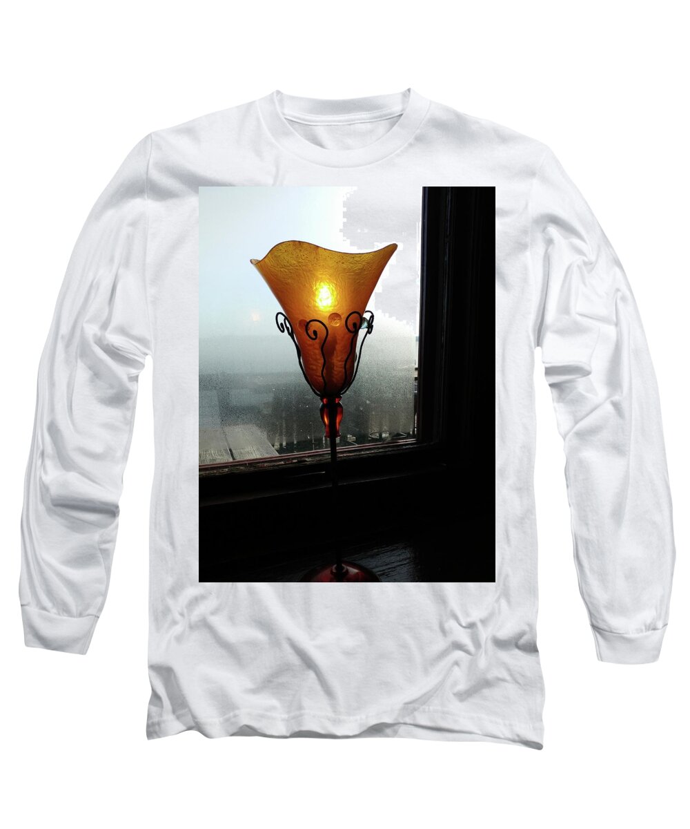 Newel Hunter Long Sleeve T-Shirt featuring the photograph Light in the Dark by Newel Hunter