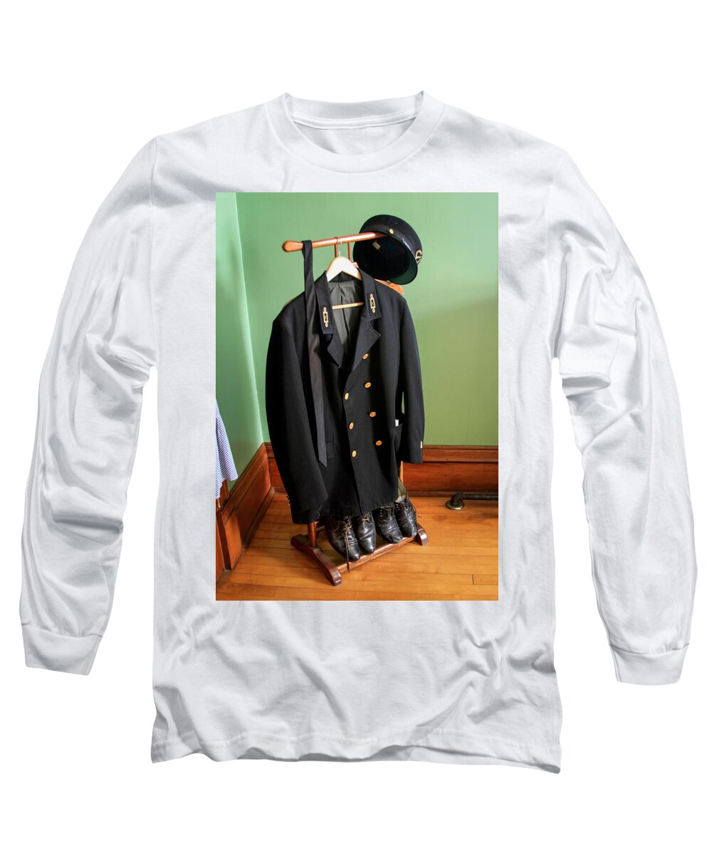 Bonnie Follett Long Sleeve T-Shirt featuring the photograph Lighthouse Keeper Uniform by Bonnie Follett