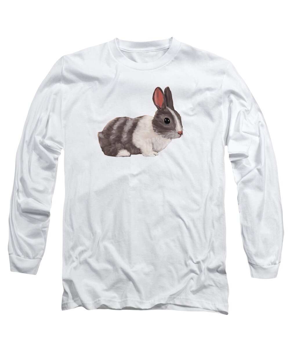 Malakhova Long Sleeve T-Shirt featuring the painting Little One by Anastasiya Malakhova