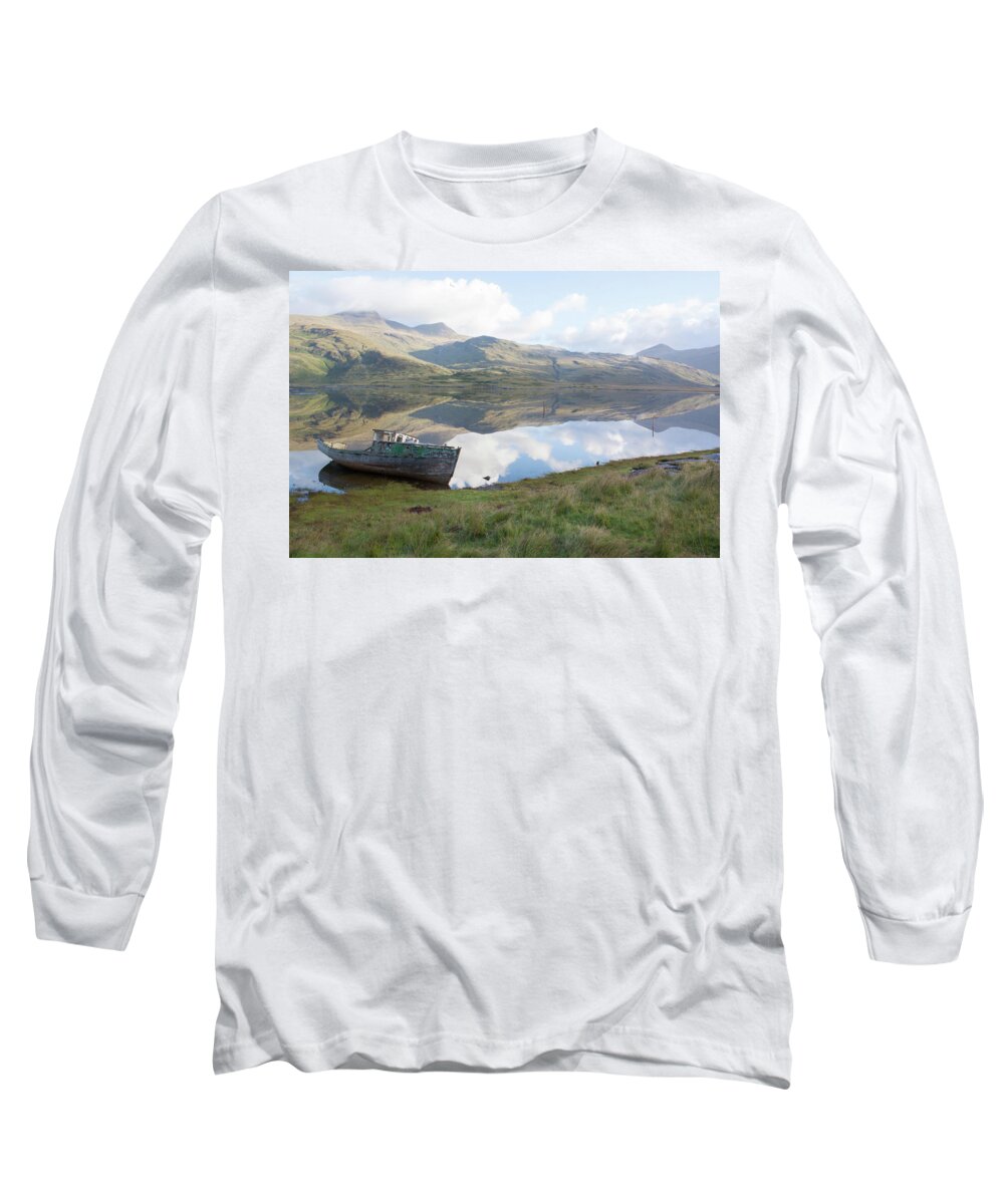 Loch Long Sleeve T-Shirt featuring the photograph Loch Beg Reflects by Pete Walkden