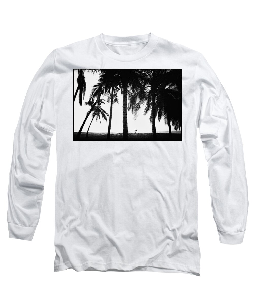 Surfing Long Sleeve T-Shirt featuring the photograph Lone Wolf by Nik West