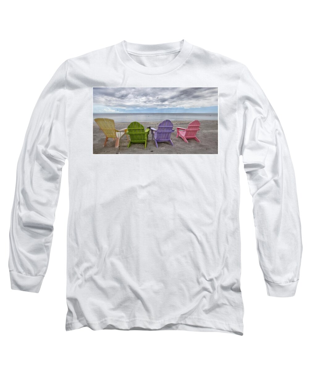 Landscape Long Sleeve T-Shirt featuring the photograph Looking at the sea by Alberto Audisio