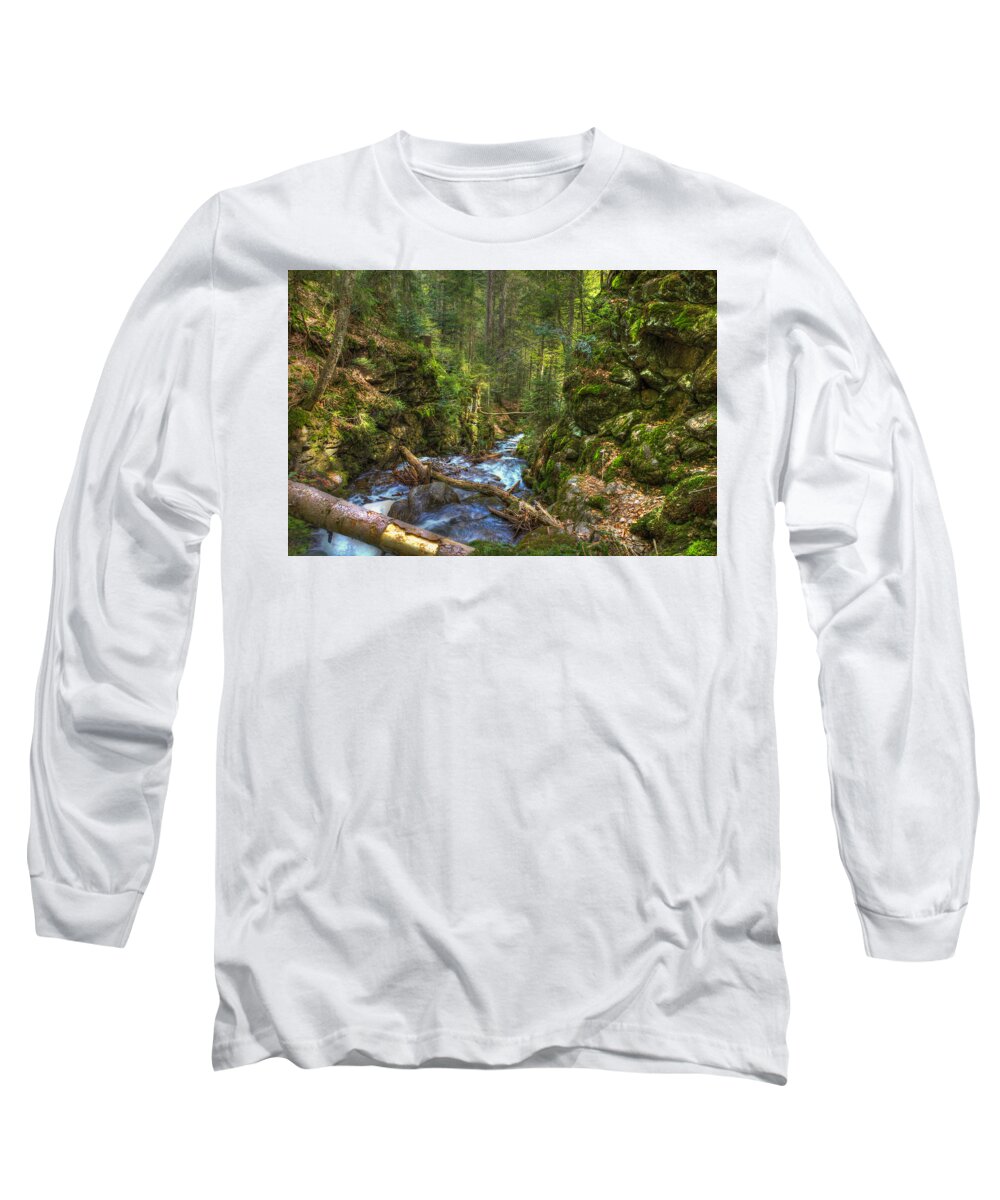 Mountain Long Sleeve T-Shirt featuring the photograph Looking Down the Gorge by Sean Allen