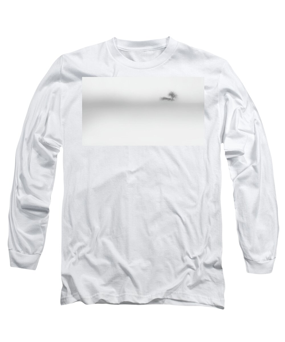 Minimalism Long Sleeve T-Shirt featuring the photograph Lost Island by Bill Wakeley