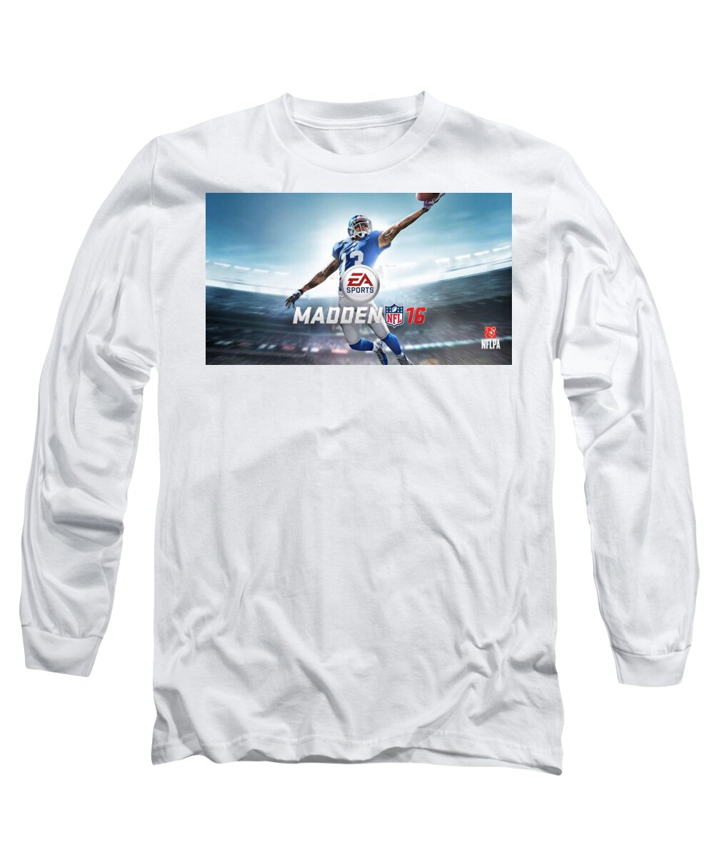 Madden Nfl 16 Long Sleeve T-Shirt featuring the digital art Madden NFL 16 by Super Lovely