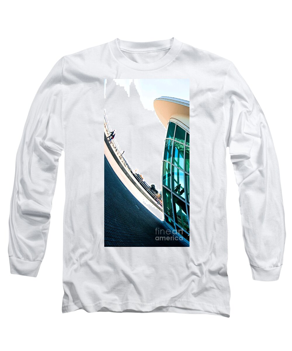 Milwaukee Long Sleeve T-Shirt featuring the photograph MAM Curved by Steven Dunn