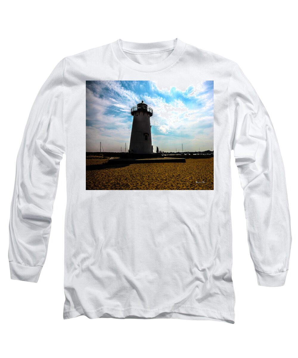 Lighthouse Long Sleeve T-Shirt featuring the photograph Martha's Vineyard Lighthouse - Massachusetts by Madeline Ellis