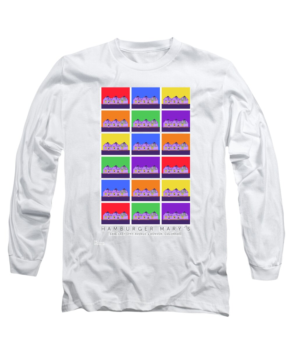 Hamburger Long Sleeve T-Shirt featuring the digital art Mary Montage by Sam Brennan