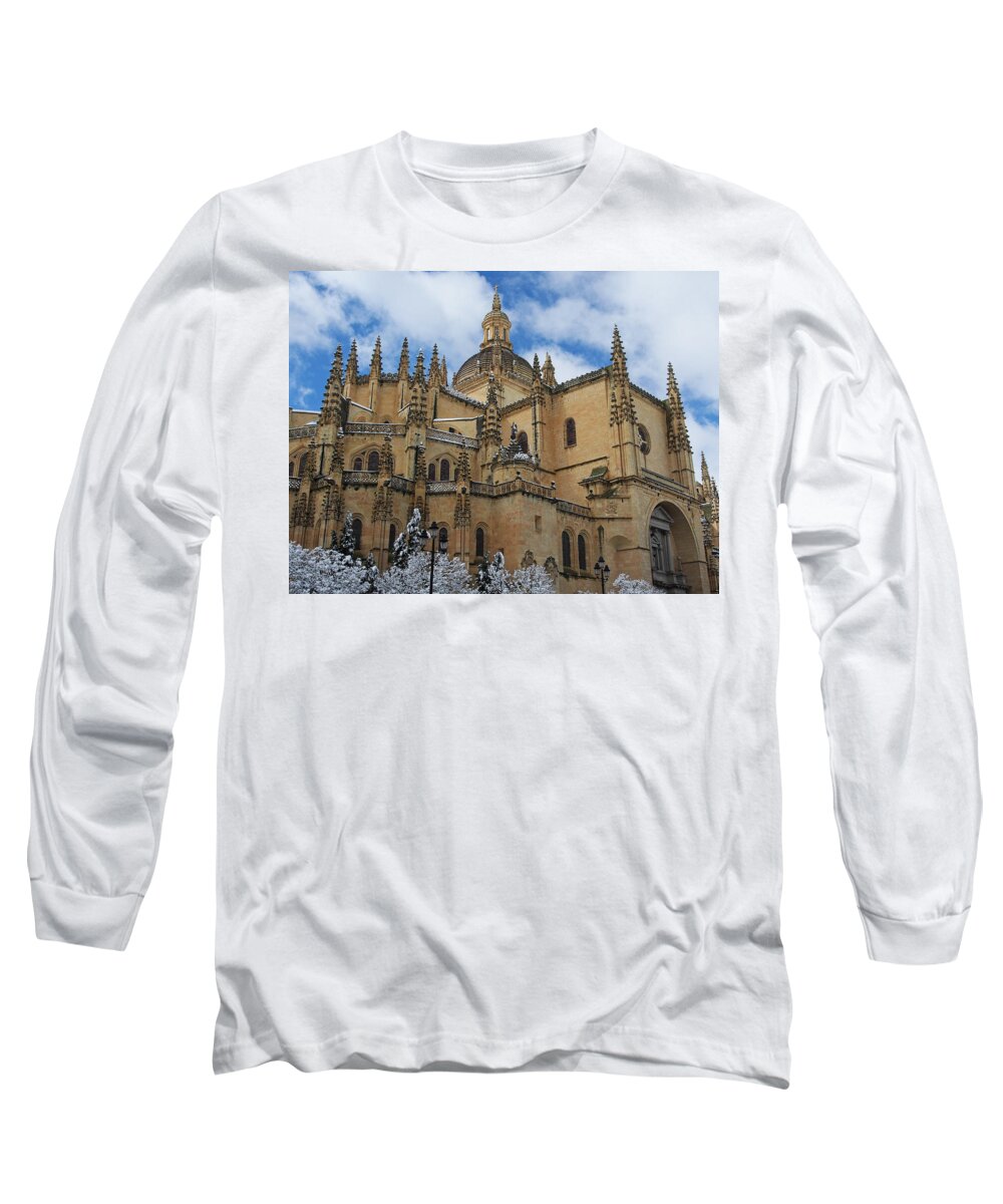 Architecture Long Sleeve T-Shirt featuring the photograph Massive by Jessica Myscofski
