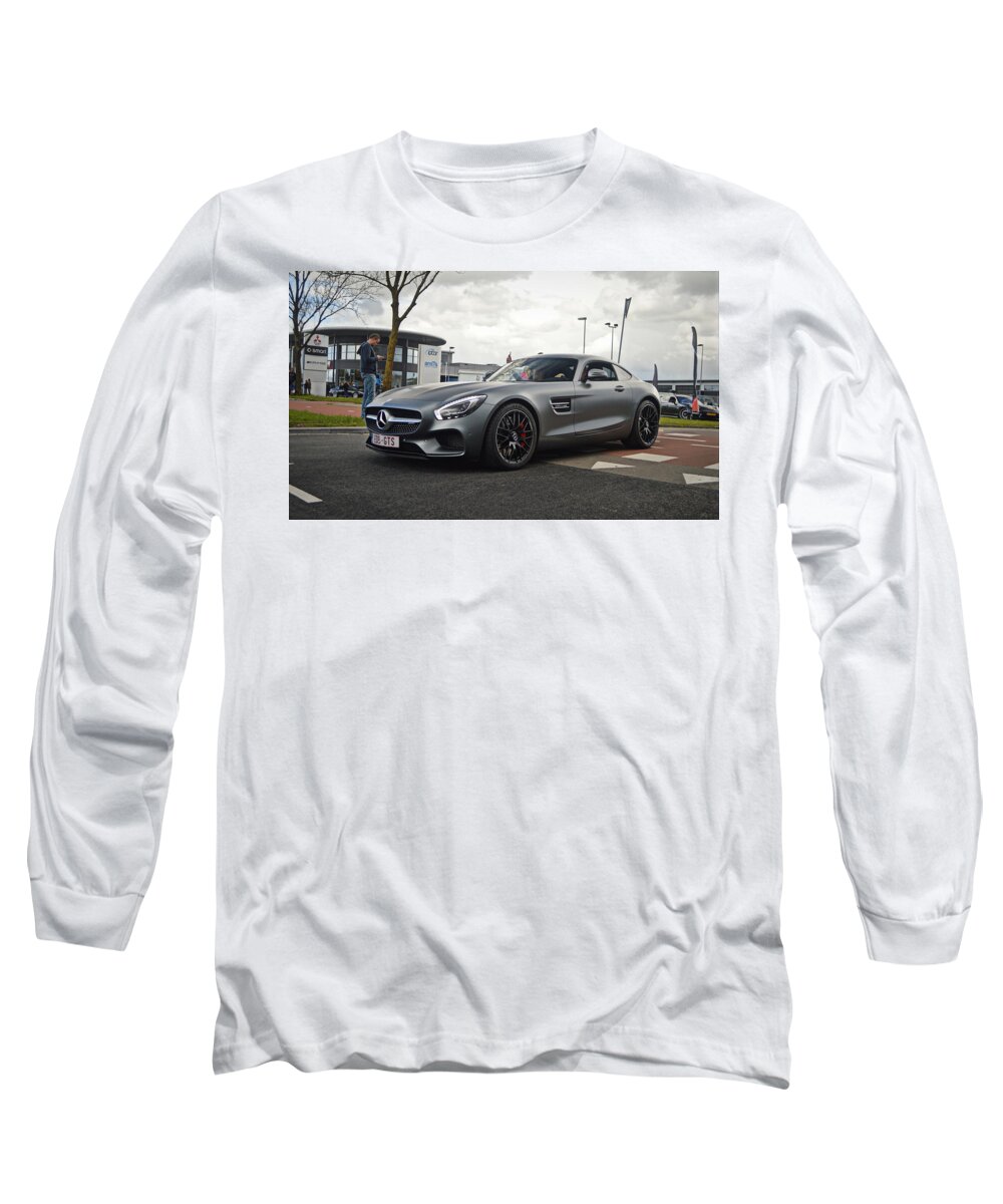 Mercedes Long Sleeve T-Shirt featuring the photograph Mercedes AMG GTS by Sportscars OfBelgium
