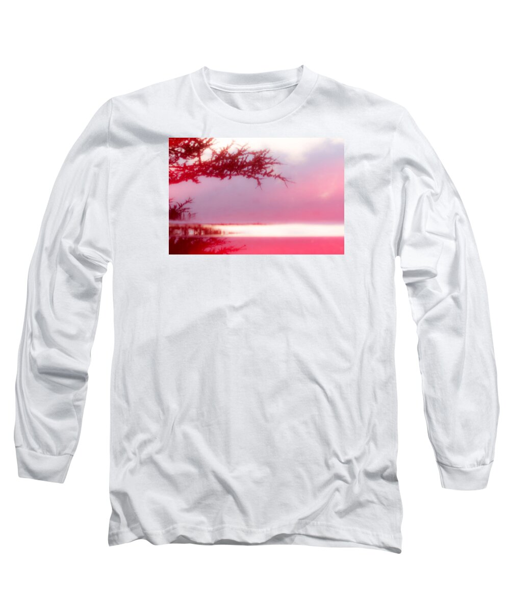 Tree Long Sleeve T-Shirt featuring the photograph Misty Morn by Bob Cournoyer