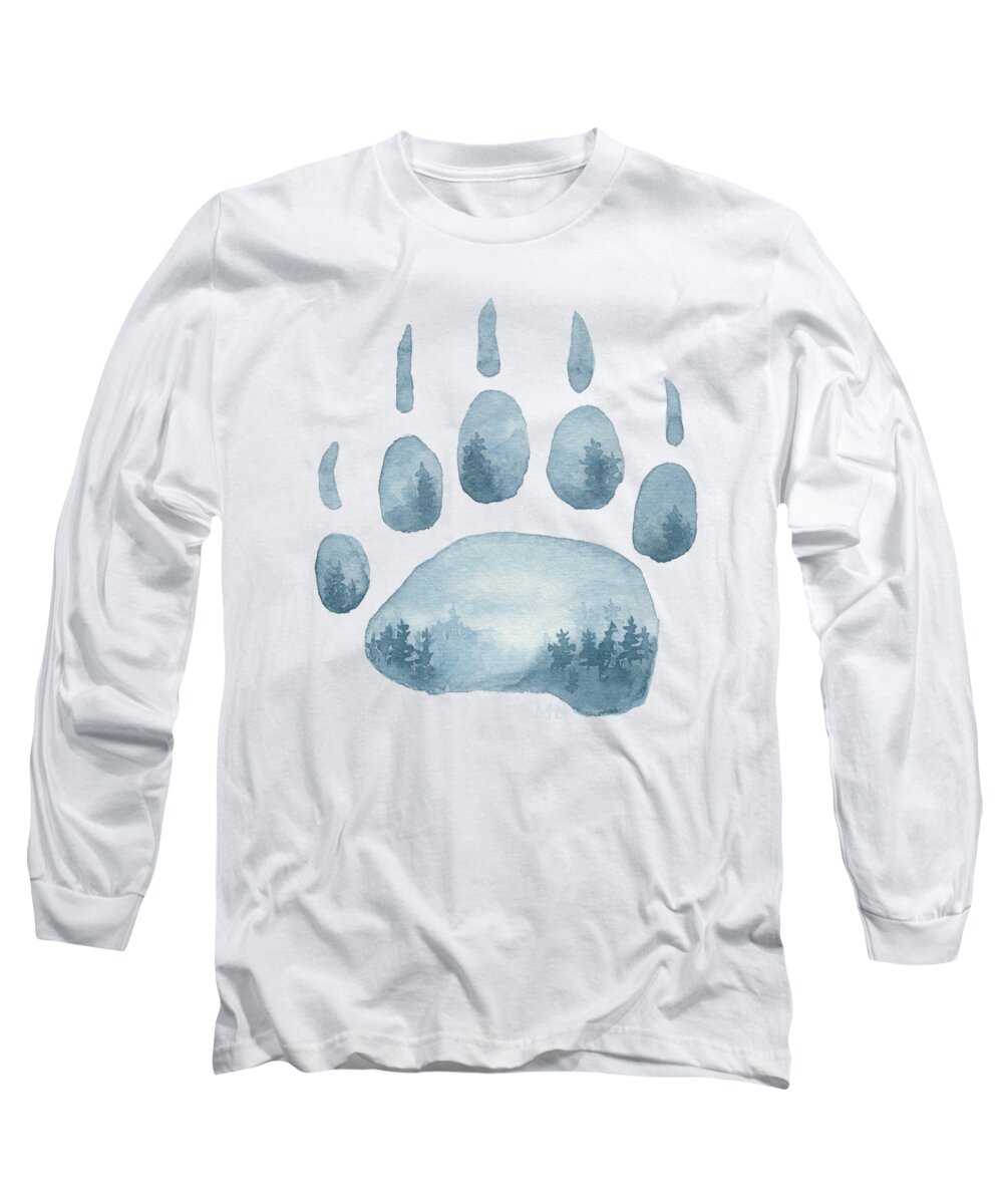 Mountain Long Sleeve T-Shirt featuring the painting Misty Mountain Hop by Monica Burnette