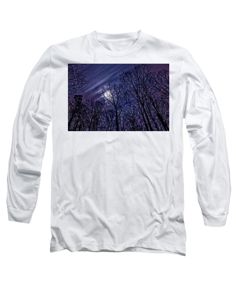 Moon Long Sleeve T-Shirt featuring the photograph Moonlight Glow by Rod Kaye