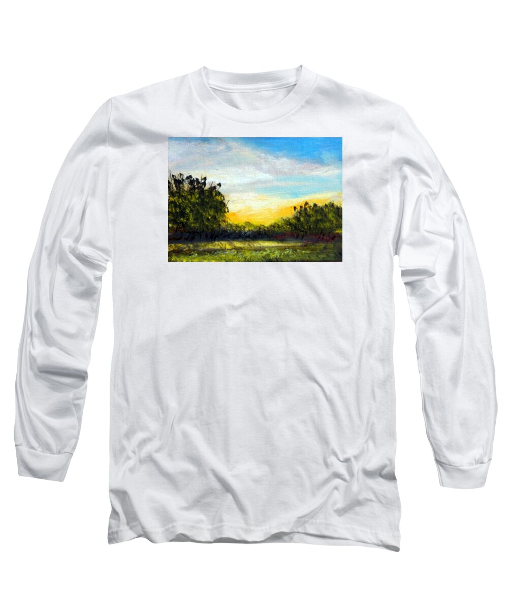 Virginia Long Sleeve T-Shirt featuring the painting Morning Light Virginia by Katy Hawk