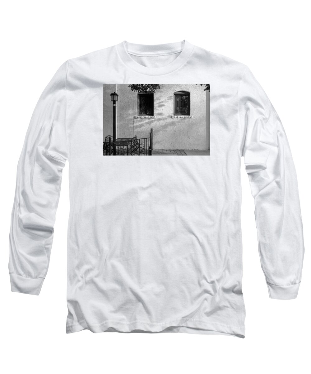Architecture Long Sleeve T-Shirt featuring the photograph Morning Shadows by Monte Stevens