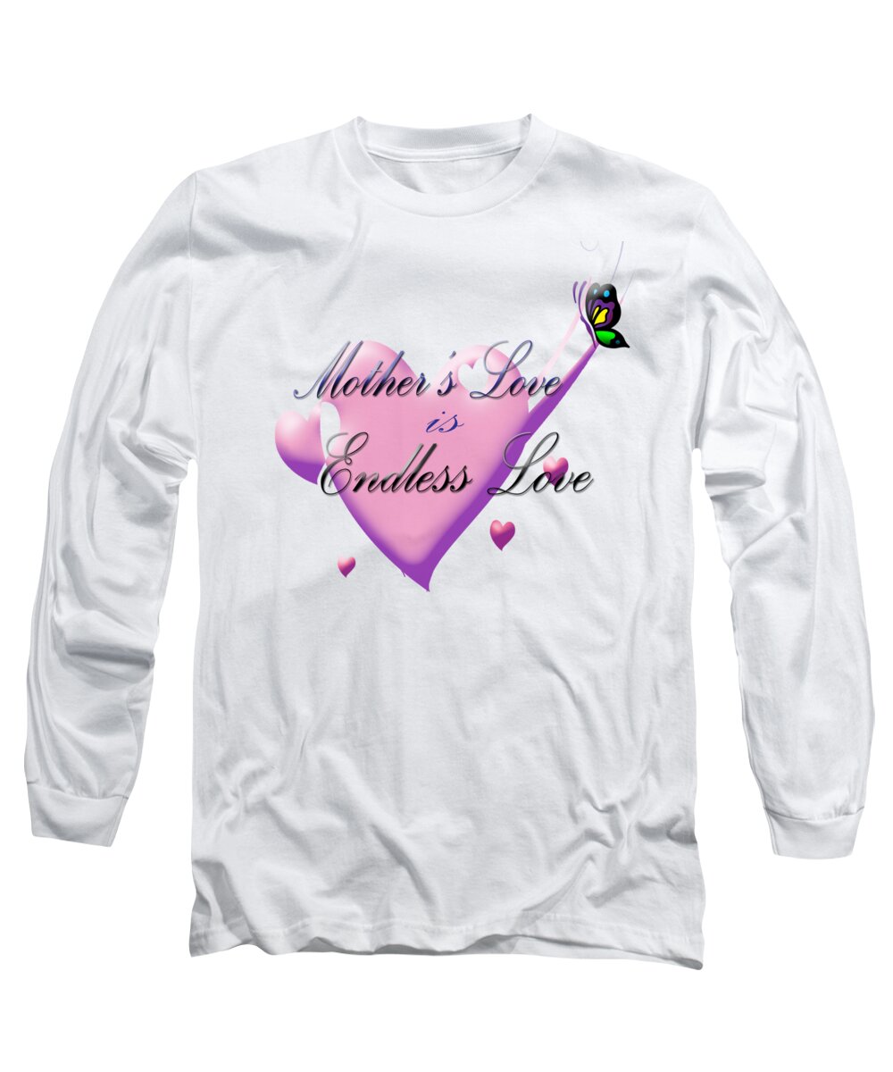 Mother Long Sleeve T-Shirt featuring the digital art Mother's Love by Judy Hall-Folde