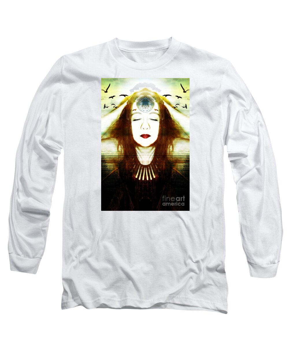 Special Edition Long Sleeve T-Shirt featuring the photograph My feathers will fill up the sky by Heather King