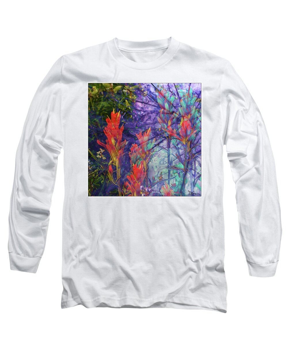 Indian Paintbrush Long Sleeve T-Shirt featuring the photograph Mystic by Peggy Dietz