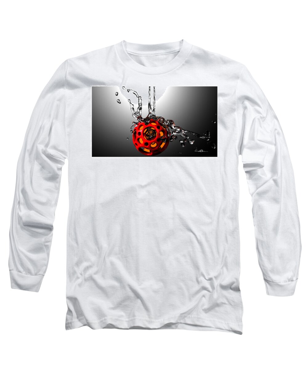 Geometric Long Sleeve T-Shirt featuring the digital art Nested Dodecahedron 1 by William Ladson