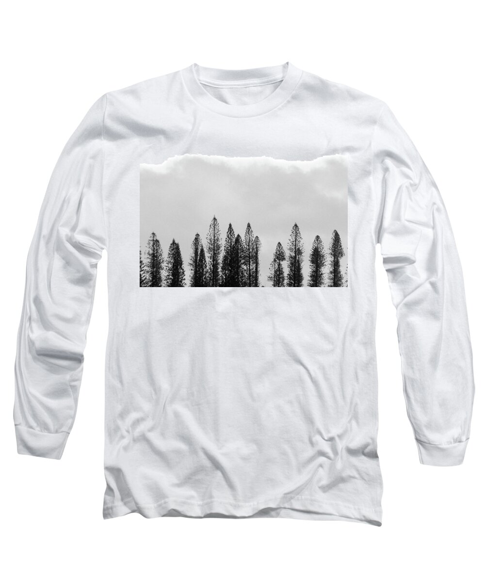 Hawaii Long Sleeve T-Shirt featuring the photograph Norfolk PInes by Andrew Weills