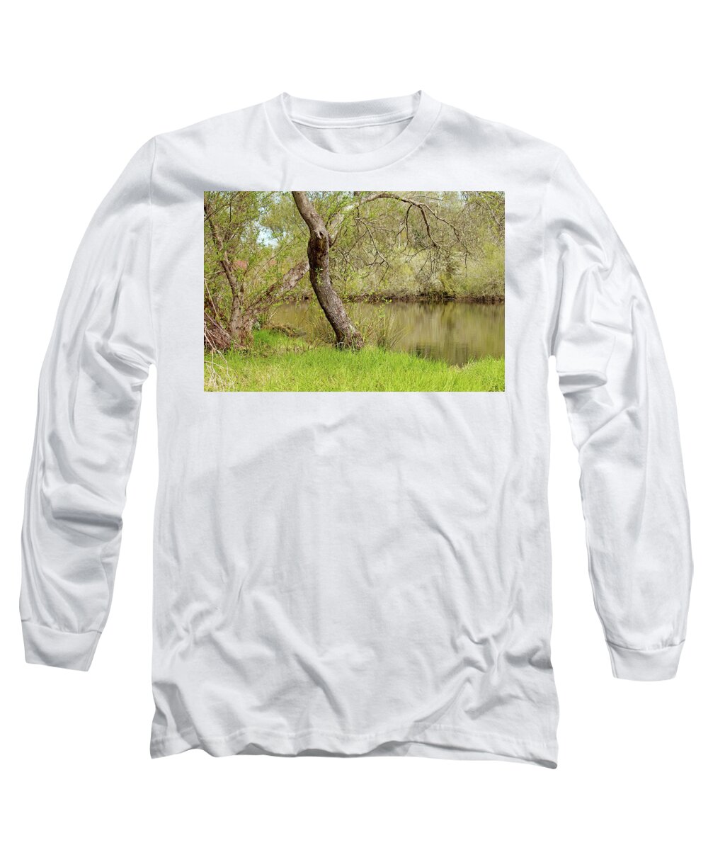 Oceano Long Sleeve T-Shirt featuring the photograph Oceano Lagoon by Art Block Collections