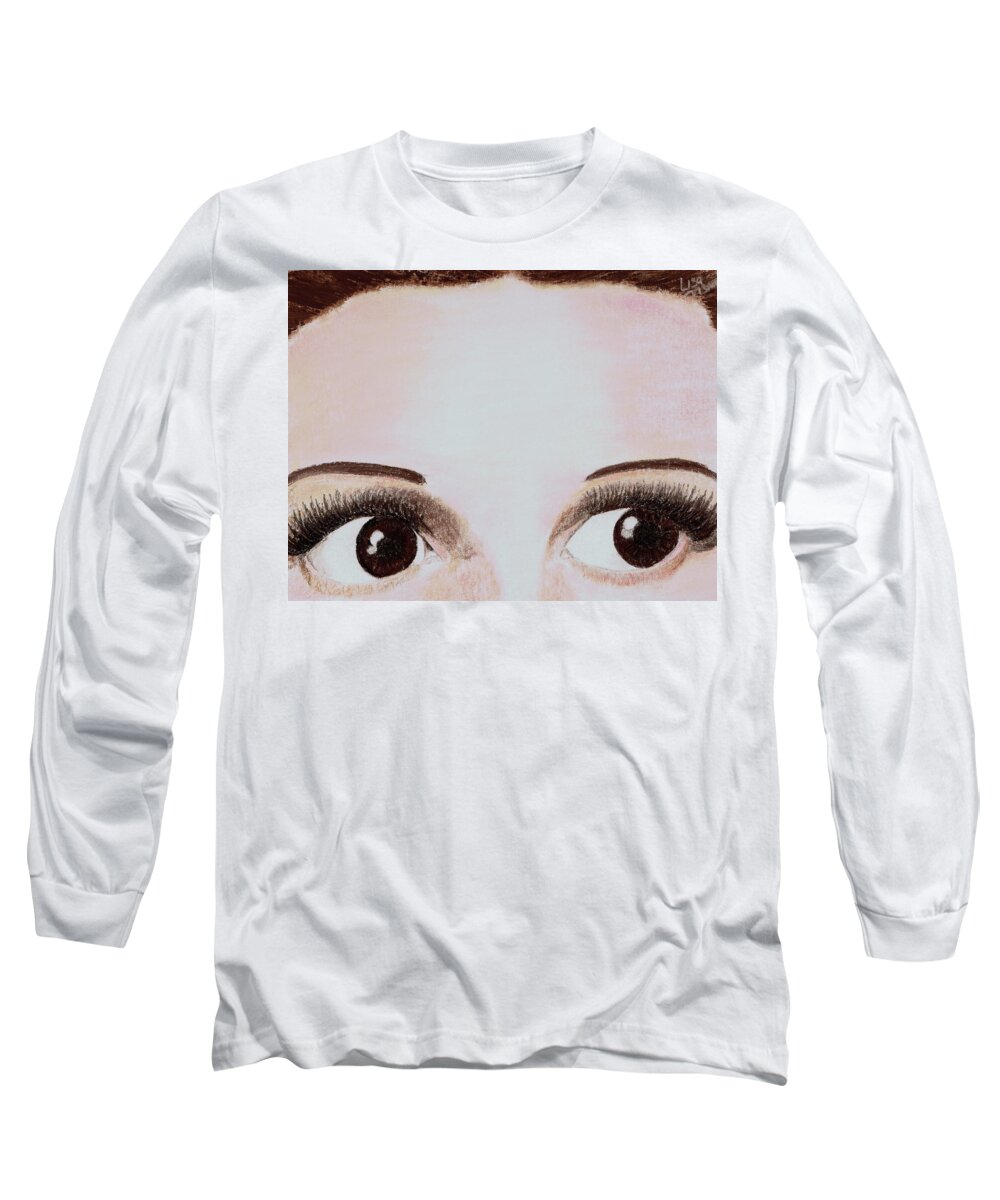 Wizard Of Oz Long Sleeve T-Shirt featuring the painting Oh My by Lisa Crisman