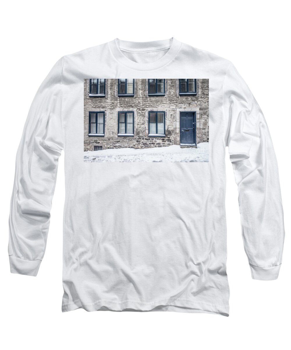 Quebec Long Sleeve T-Shirt featuring the photograph Old building in Quebec City by Edward Fielding