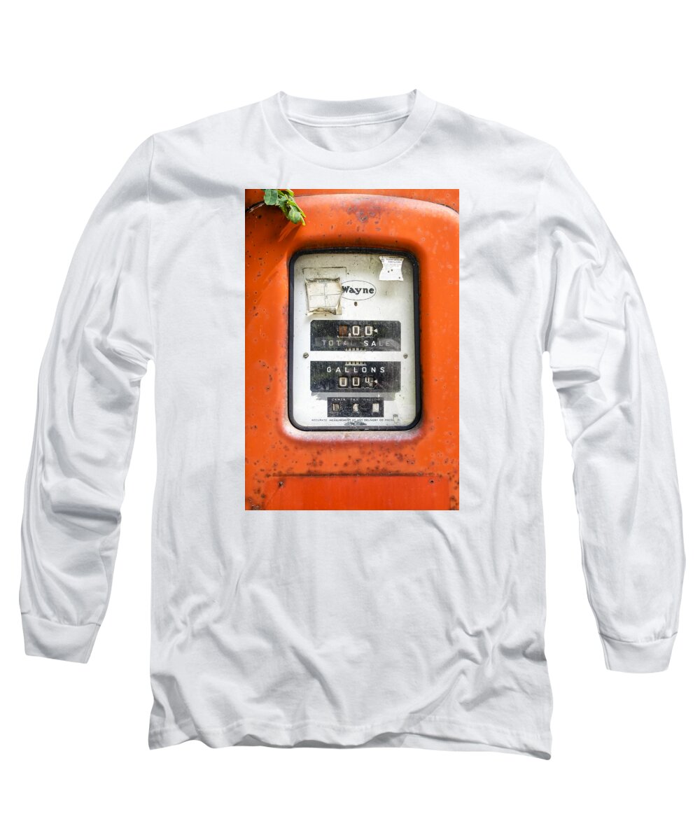 Putney Road Putney Vermont Long Sleeve T-Shirt featuring the photograph Old Gas Pump by Tom Singleton