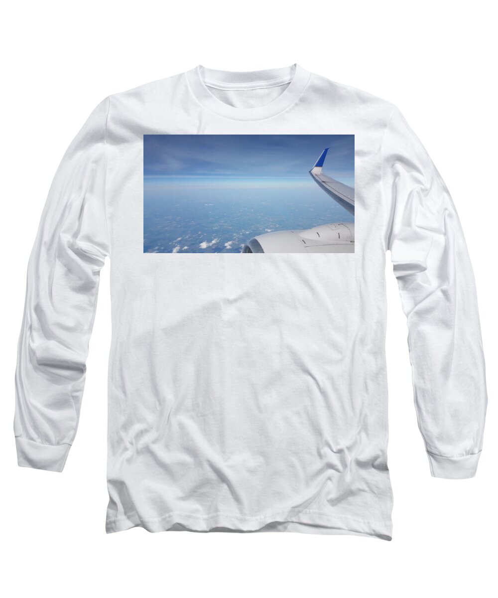 Plane Long Sleeve T-Shirt featuring the photograph One Who Flies by Britten Adams