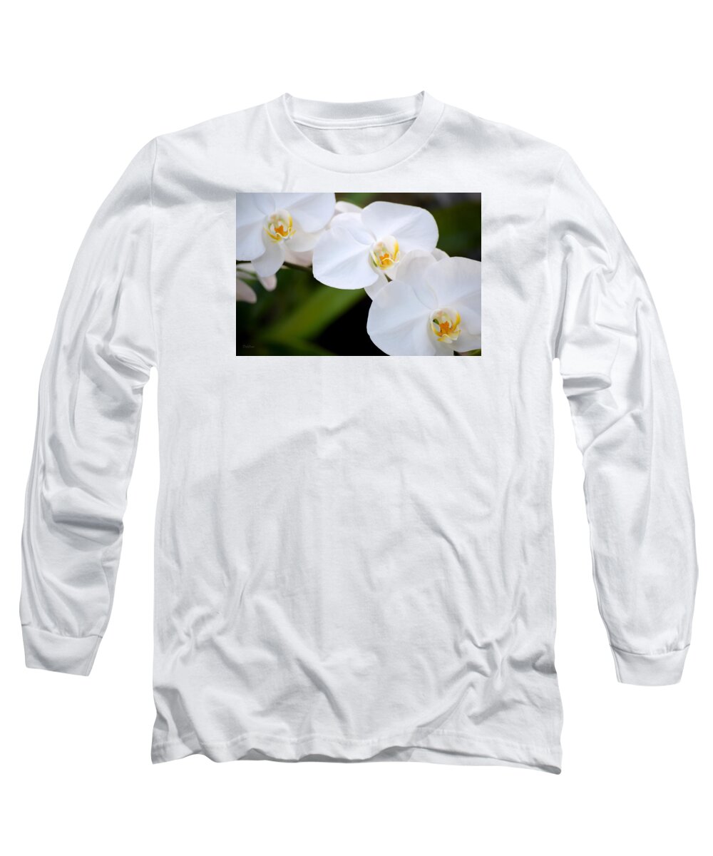 Orchid Long Sleeve T-Shirt featuring the photograph Orchid Flow by Deborah Crew-Johnson