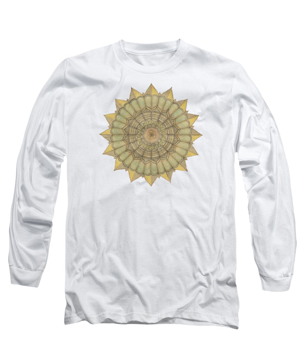 J Alexander Long Sleeve T-Shirt featuring the drawing Ouroboros ja086 by Dar Freeland