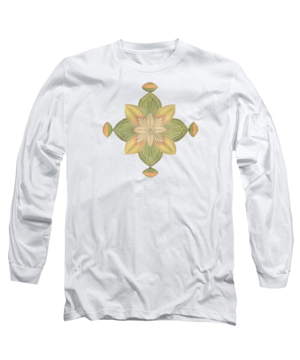 J Long Sleeve T-Shirt featuring the drawing Ouroboros ja113 by Dar Freeland