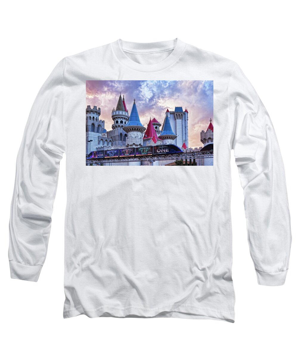 Monorail Long Sleeve T-Shirt featuring the photograph Parallel Worlds by Tatiana Travelways
