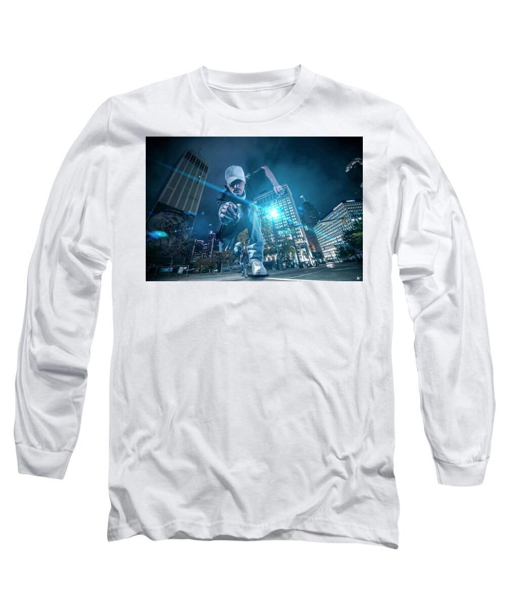 Dj Just Nick Long Sleeve T-Shirt featuring the photograph Pics by Nick by Nicholas Grunas