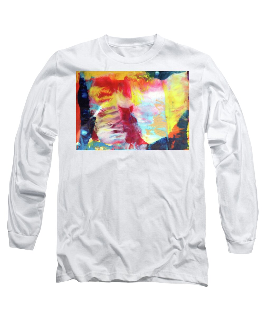  Long Sleeve T-Shirt featuring the painting Pig Power by Sperry Andrews