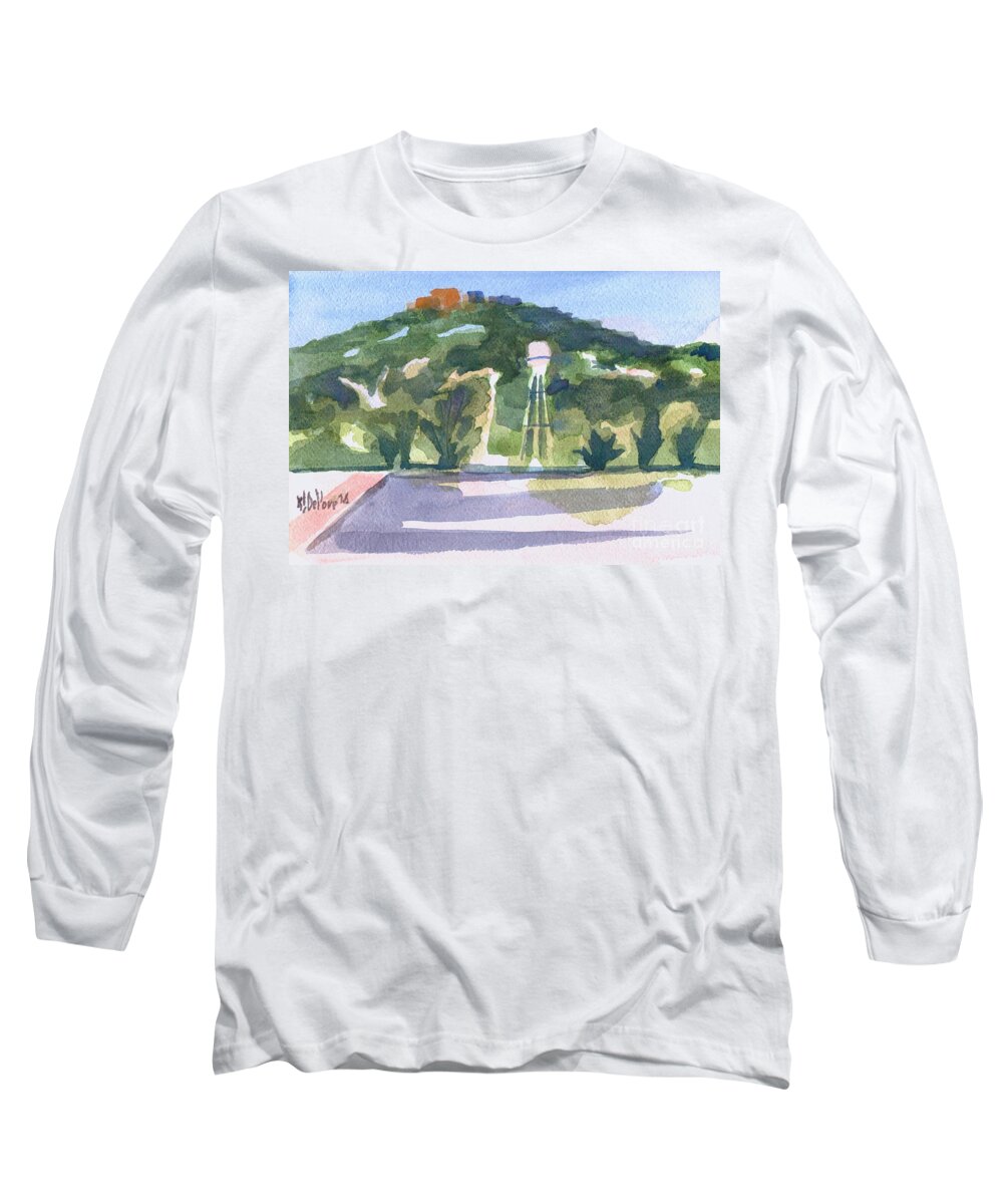 Pilot Knob Mountain W404 Long Sleeve T-Shirt featuring the painting Pilot Knob Mountain W404 by Kip DeVore