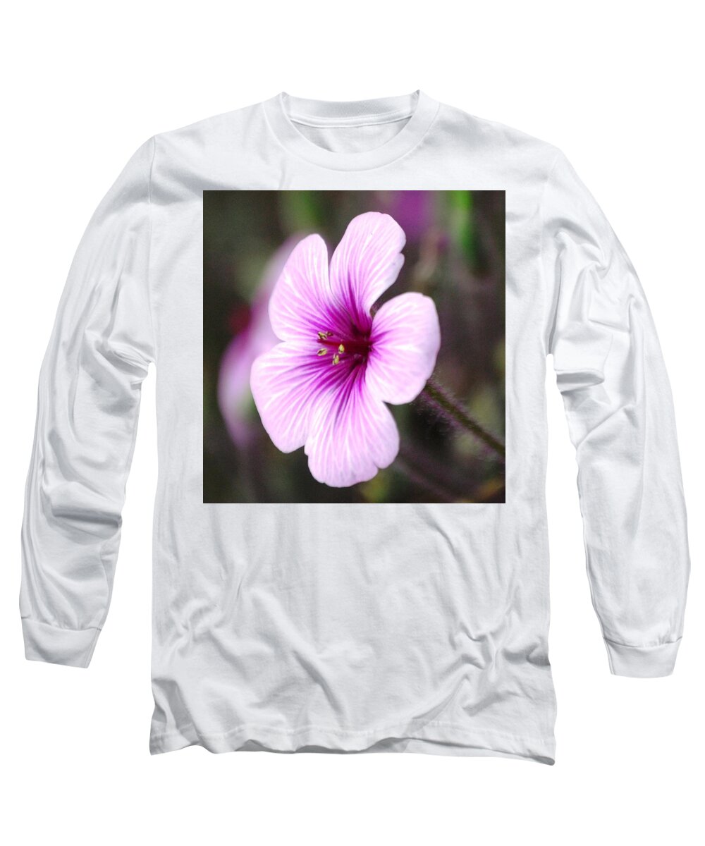 Flower Photography Long Sleeve T-Shirt featuring the photograph Pink Flower by Sumoflam Photography