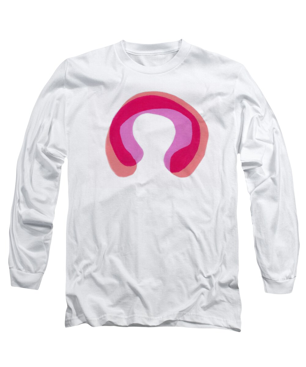 Pink Long Sleeve T-Shirt featuring the digital art Pink Study by Michelle Calkins
