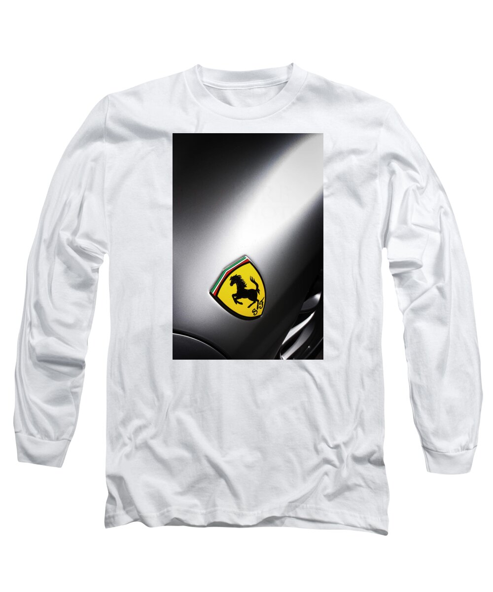 Ferrari Long Sleeve T-Shirt featuring the photograph Prancing Horse by ItzKirb Photography