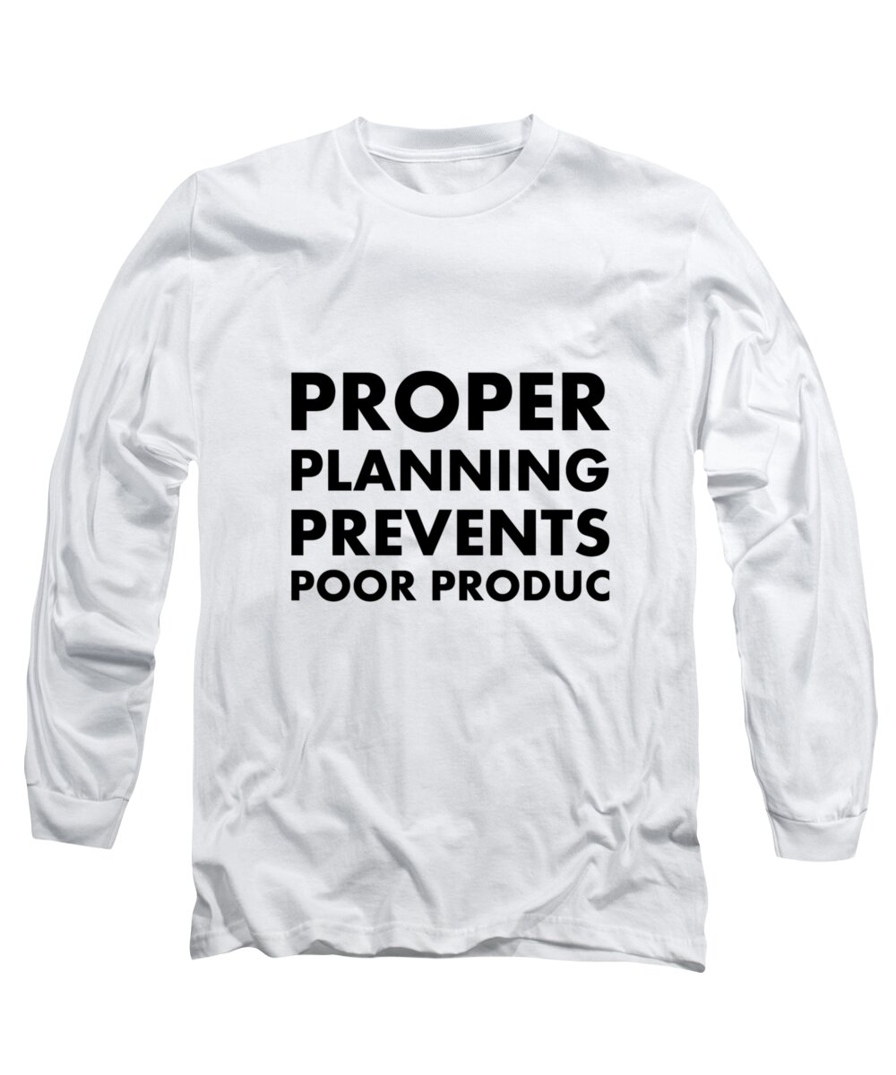 Proper Planning - Richard Reeve Long Sleeve T-Shirt featuring the digital art Proper Planning by Richard Reeve